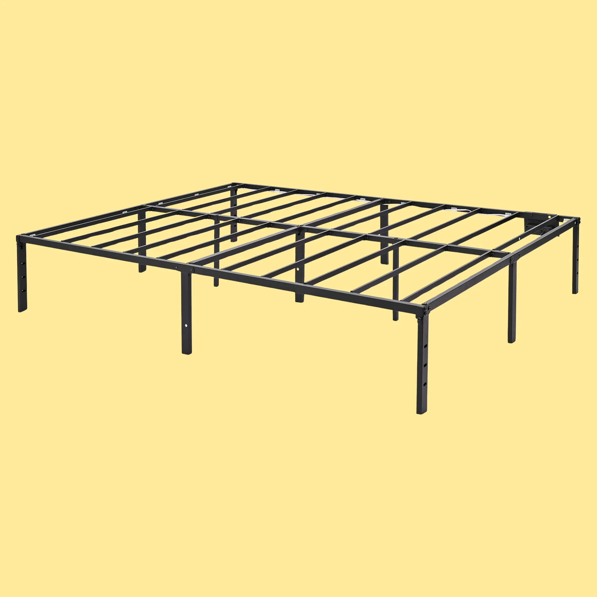 Conjunto de Móveis Moderno para Quarto com Estrutura de Cama de Painel Plano em Metal OEM