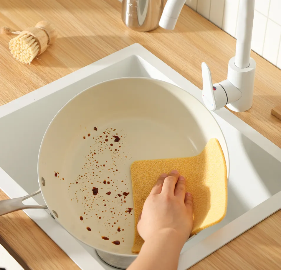 Pano de Esponja para Cozinha Sustentável para Necessidades de Limpeza Ecológica em Casa