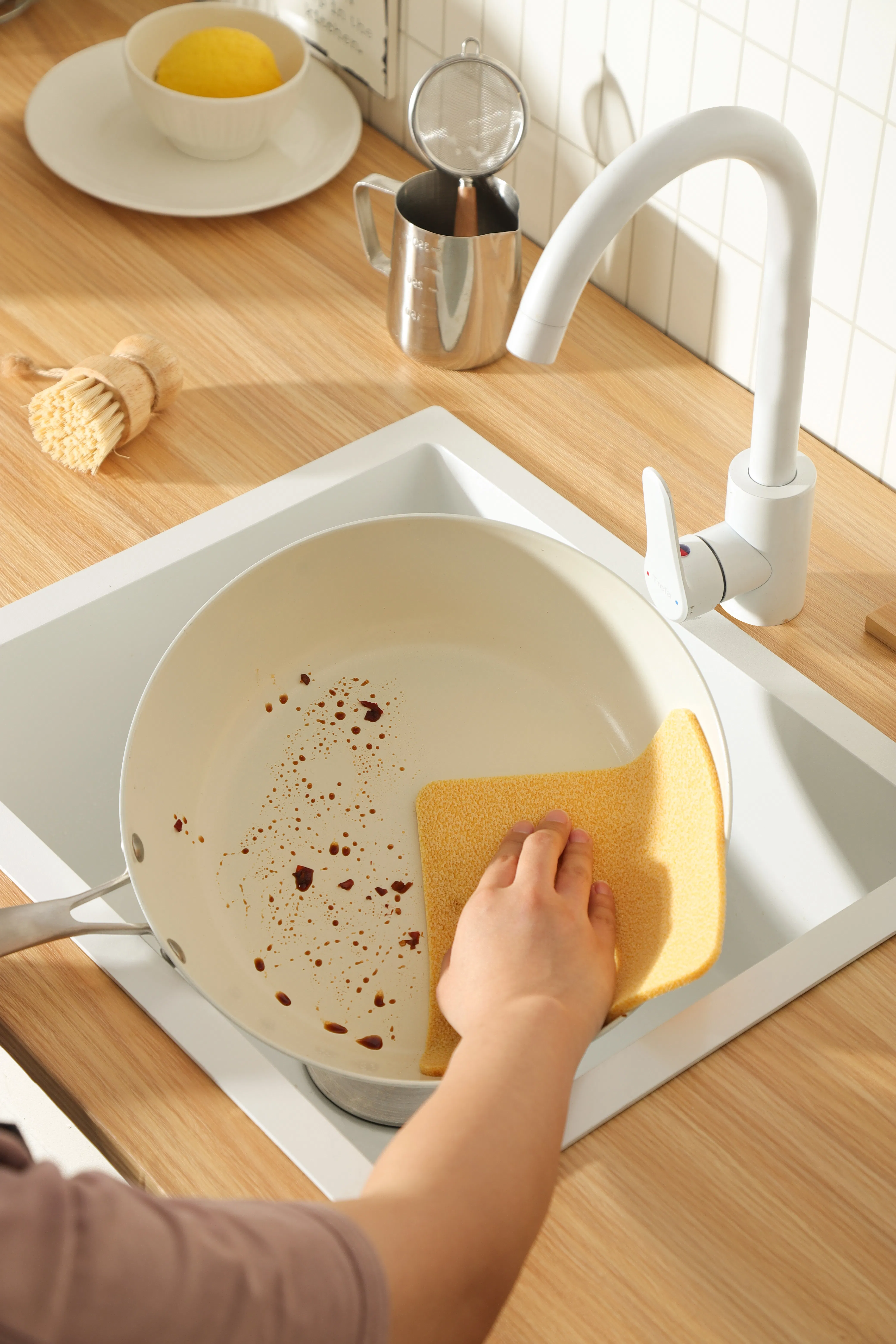 Pano de Esponja para Cozinha Sustentável para Necessidades de Limpeza Ecológica em Casa