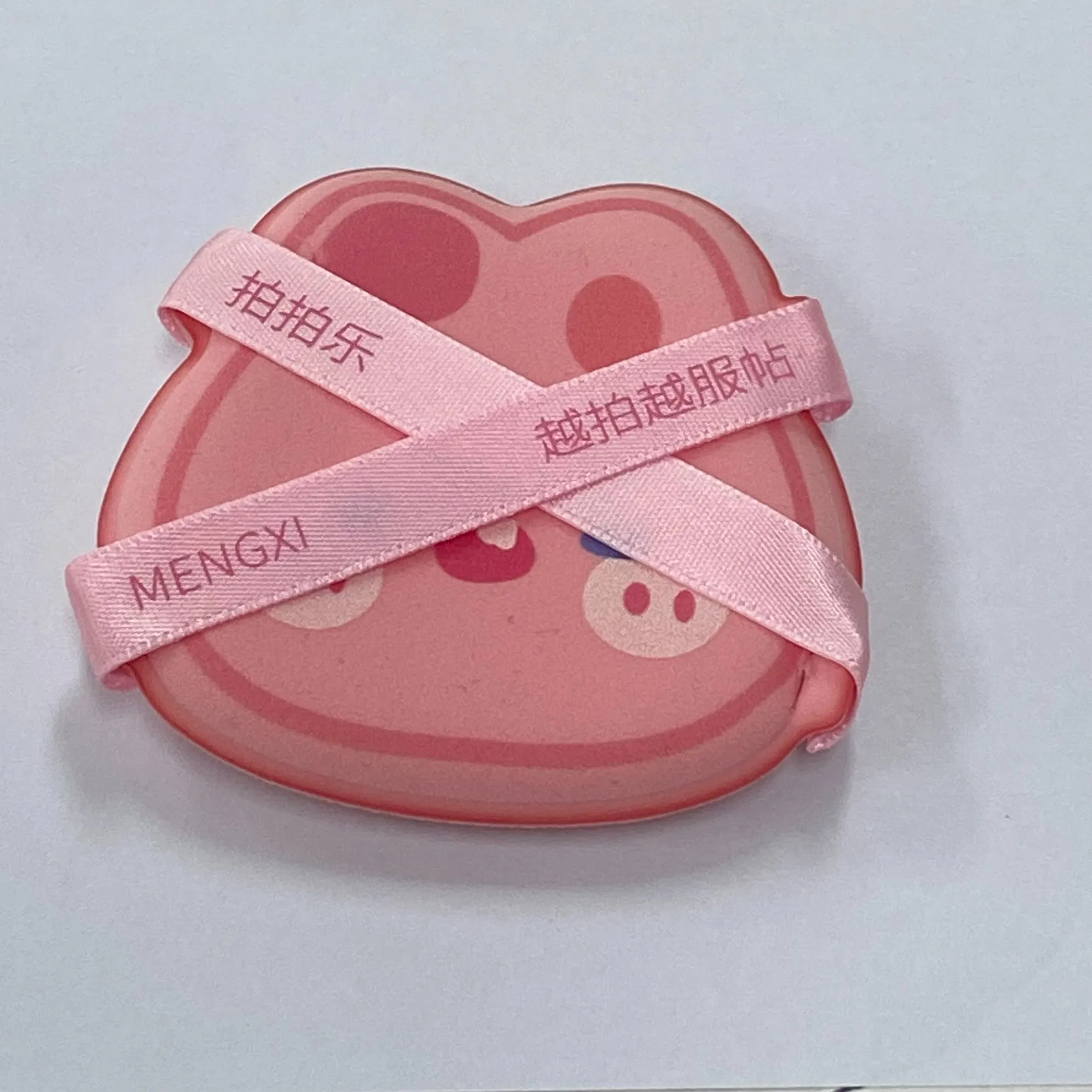 Puff de pó pequeno em forma de urso personalizado sem pó (para maquiagem)