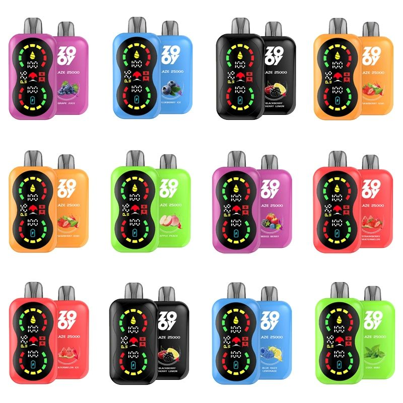 Caneta Vape Descartável Zooy Blaze 25000 Puffs para o Mercado de Vaping Recarregável