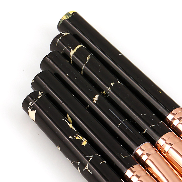 Maquiagem de Mármore Quente Brushes12PCS Conjunto de Pincéis de Maquiagem + Barril de Pincéis Cosméticos Base Pó Blush Contorno Pincel de Maquiagem