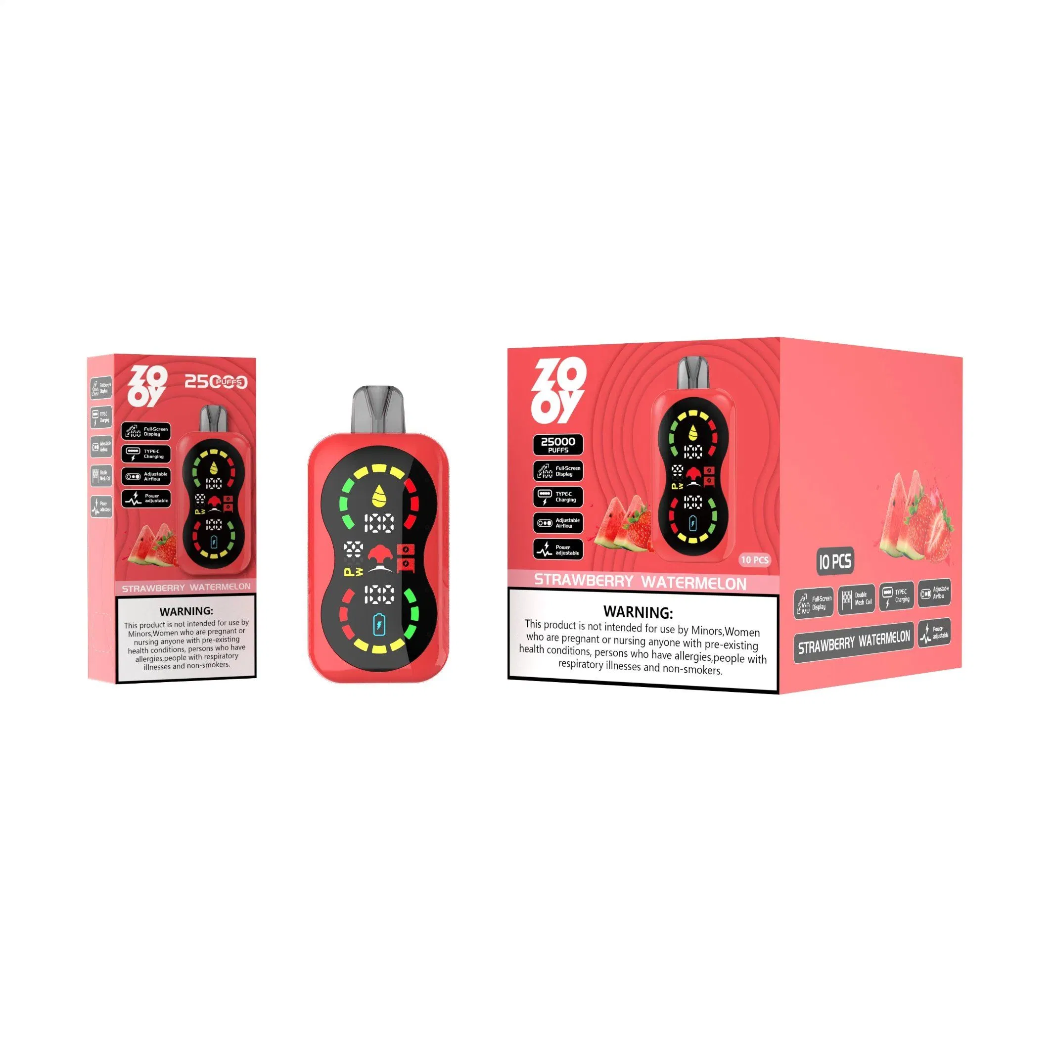 Caneta Vape Descartável Zooy Blaze 25000 Puffs para o Mercado de Vaping Recarregável