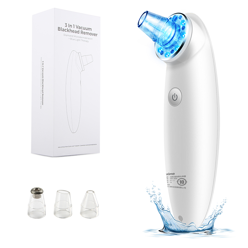 Blackhead Remover Device with Pore Vacuum Derma Suction Skin Rejuvenation and Acne Treatment Feature