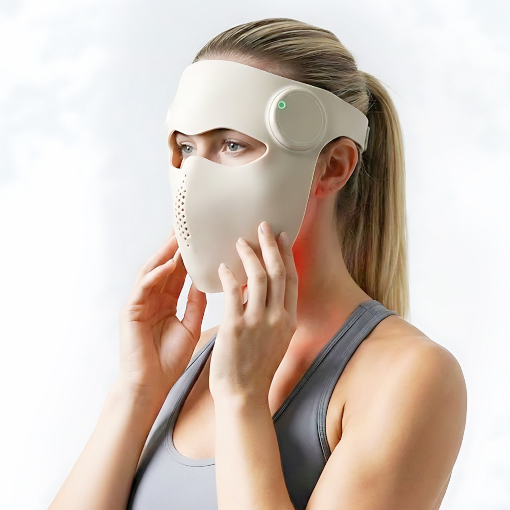 4D Lazer Mask Lazer Red Light Therapy Mask Face &amp; Neck Lifting Massager Lazer Light Therapy Mask