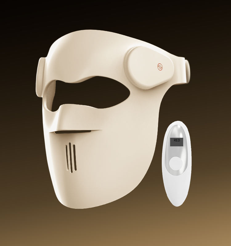 2025 Custom 7 Color LED Face Mask 630nm 850nm Infrared Red Light Therapy Facial Beauty Mask Hollow Silicone OEM