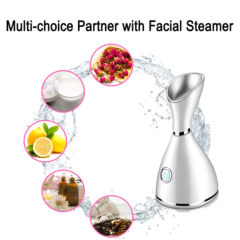 Dropshipping Handheld Nano Face Spray Household Face Care Vapozone Nano Ionic Warm Steam and Deeply Moisture Facial Steamer
