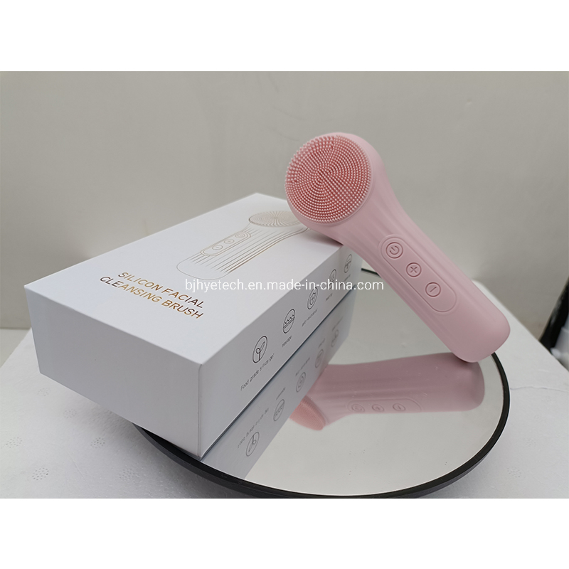 Newest Electric Facial Cleansing Brush Silicone Facial Cleaning Brush for Pore Cleaner Heating Ipx 7 Waterproof
