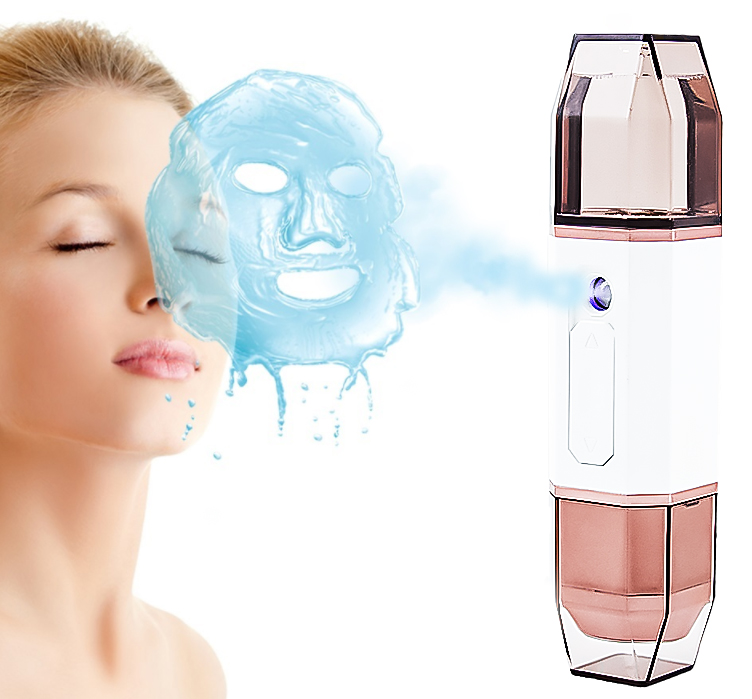 30ml Hydrogen Nano Mister, Portable Ionic Facial Steamer and Moisturizing Sprayer for Skin Hydration and Makeup Setting