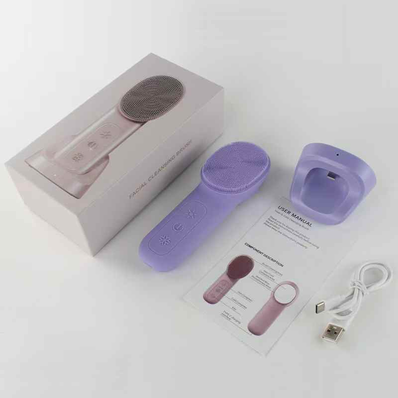 2025 Hot Sale Electric Face Cleansing Brush Waterproof Deep Cleaning Gentle Exfoliating Massaging Facial Device for Home Use