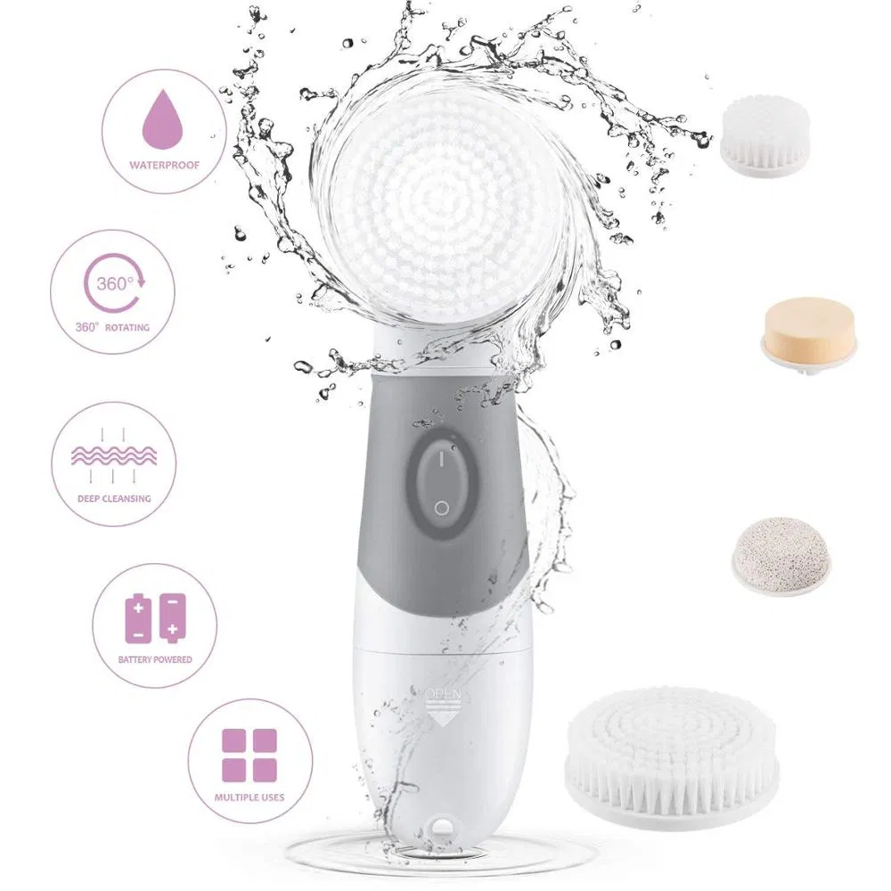4 in 1 Mini Electric Facial Cleansing Face Brush Sale Cheap Electric Cleansing Brush for Personal Care Facial Brush Machine