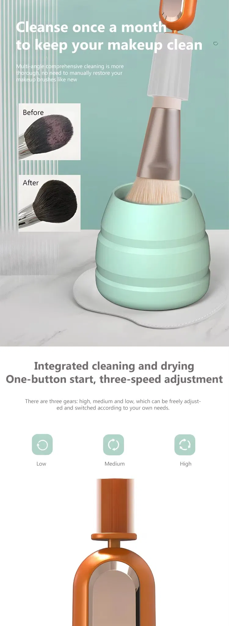 Automatic Brush Cleaning Device