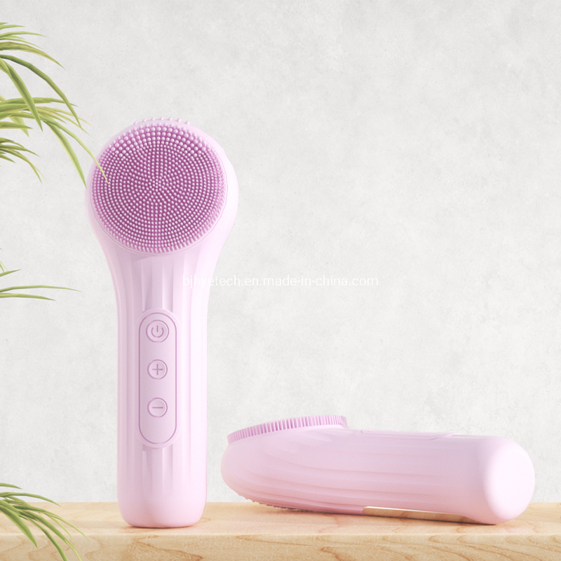 Portable Waterproof Facial Cleansing Sonic Massager Cleaner Brush Silicone Electric Face Waterproof Ipx7 High Power
