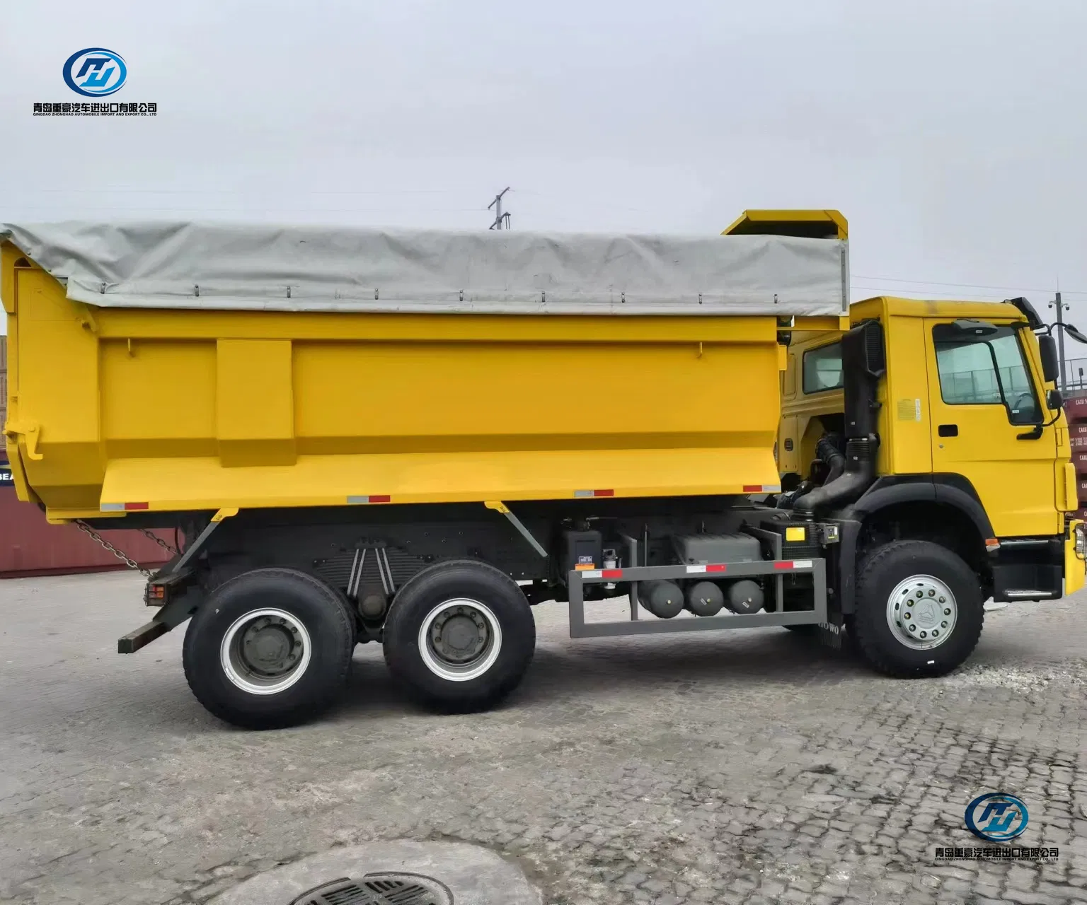 HOWO Hohan New Face Transportation Vehicles Normal Color Second Hand Front Hydraulic Lifter Sinotruk HOWO Transport Coal Mine Dump Tipping Platform Cargo Truck