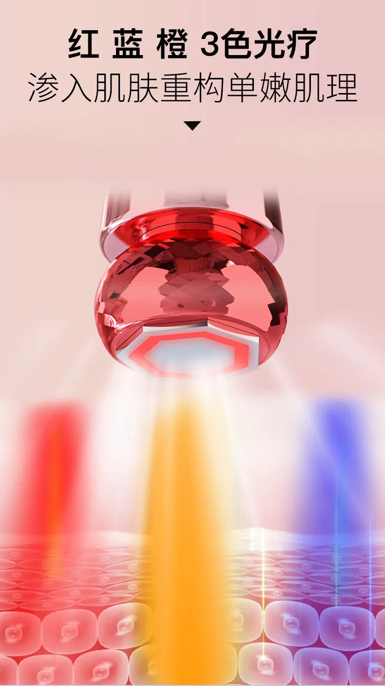 Home Use RF Radio Frequency Beauty Instrument EMS Face Lifting Import & Export Device Hot & Cold Facial Tightening Massager