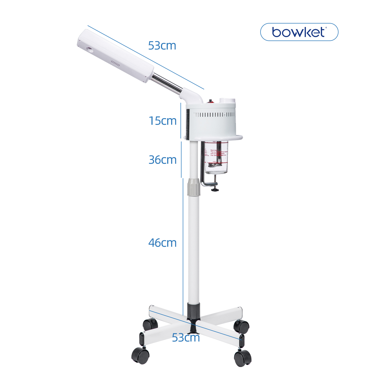 BOWKET Portable Facial Mist Sprayer Hot Steamer Nano Oxygen Facial Spray Machine for Face Care Machine in Salon