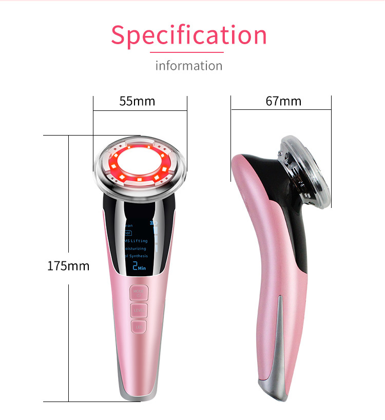 Hot and Cold Face Lifting Beauty Device Skin Tightening Facial Massager