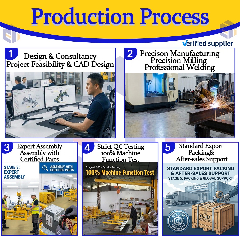 2026 Easytech OEM 100kg Drum Suction Industrial Air Hot Panels Device Wood Drywall Compact Battery Pneumatic Vacuum Tube Lifter