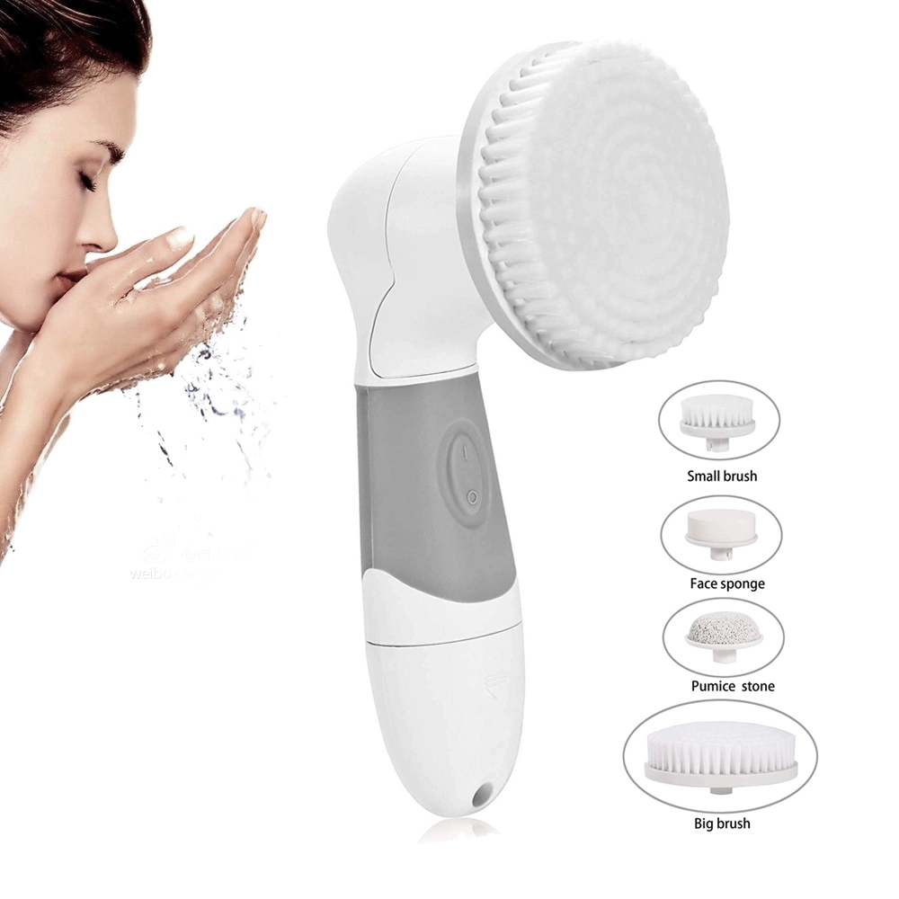 Face Cleansing Brush Electric 4 in 1 Electric Best Facial Cleansing Brush Scrubber Multifunction Body Face Spin Brush Massager