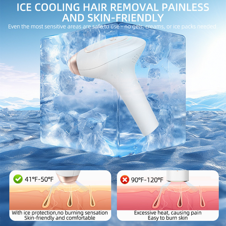 IPL Hair Removal Machine Ice Cooling for Body Painless Home Use Device