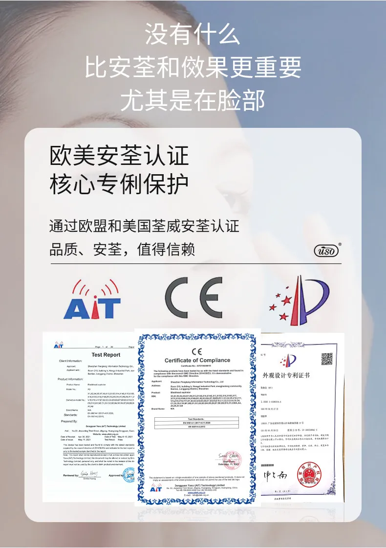 Home Use RF Radio Frequency Beauty Instrument EMS Face Lifting Import & Export Device Hot & Cold Facial Tightening Massager