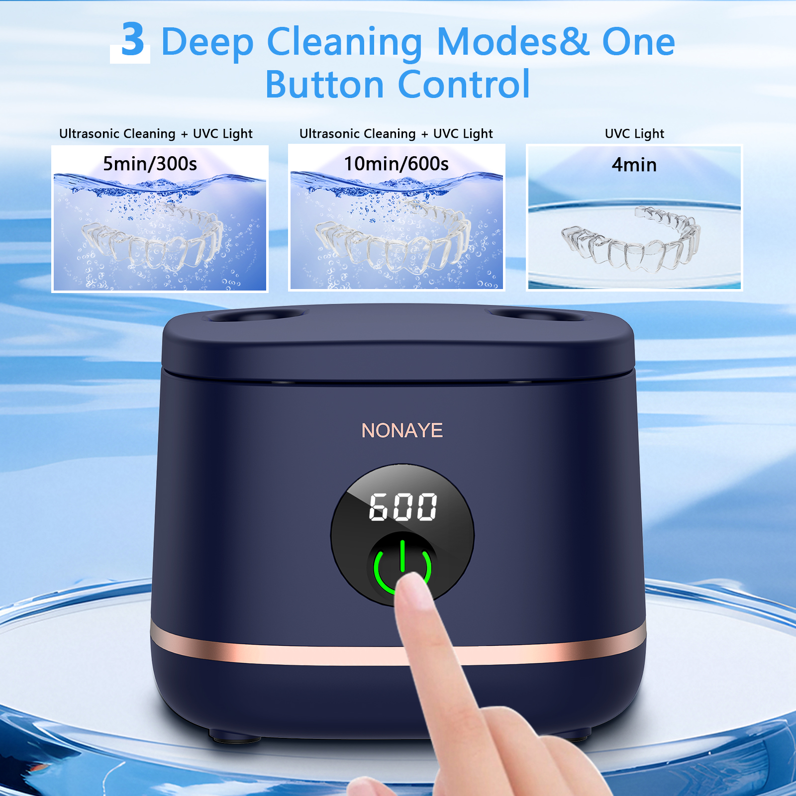 Mini Portable Ultrasonic Cleaner Dentures Professional Ultrasonic Cleaning Machine Dental Jewelry Orthodontic Ultrasound Cleaner