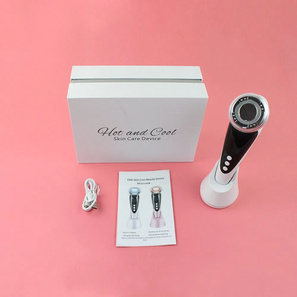 Ms Hot &amp; Cold Facial Massager with Red &amp; Blue LED Photon