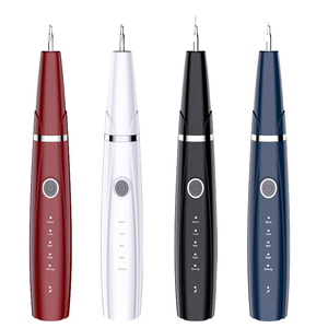 Ultrasonic Electric Teeth Whitening Kit Plastic Dental Descaler Cleaner with Sonic Vibration for Plaque Tartar Calculus Removal