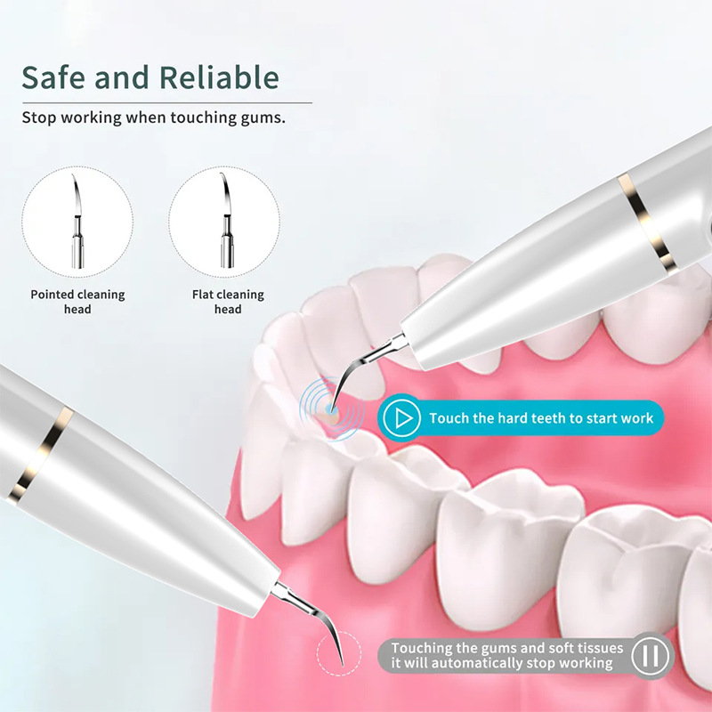 2024 New Household Device Electric Cleaning Kit Dental Calculus Remover Ultrasonic Tooth Cleaner Whitening Teeth