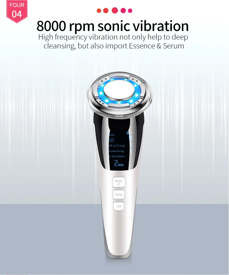 Hot and Cold Face Lifting Beauty Device Skin Tightening Facial Massager