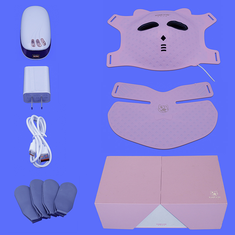 Manufacturer Wholesale Custom 7 Color Red Light Therapy Mask Medical Grade Silicone Beauty Face Masks for Skin Care Home Use