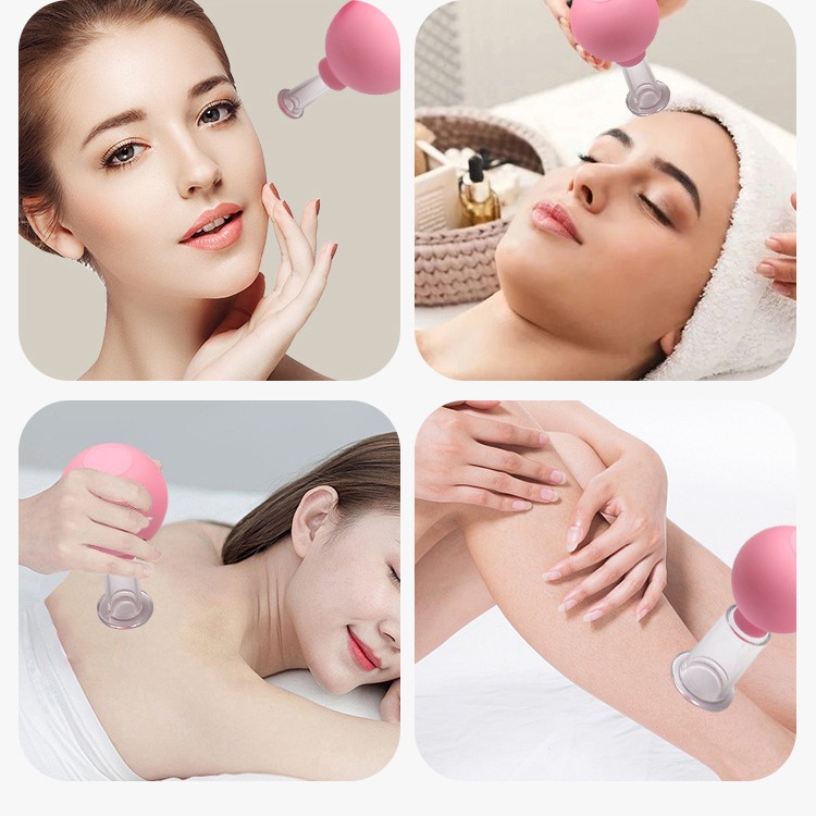 Custom Silicone Anti Cellulite Cupping Cups Massage Vacuum Suction Facial Cupping Therapy Massager