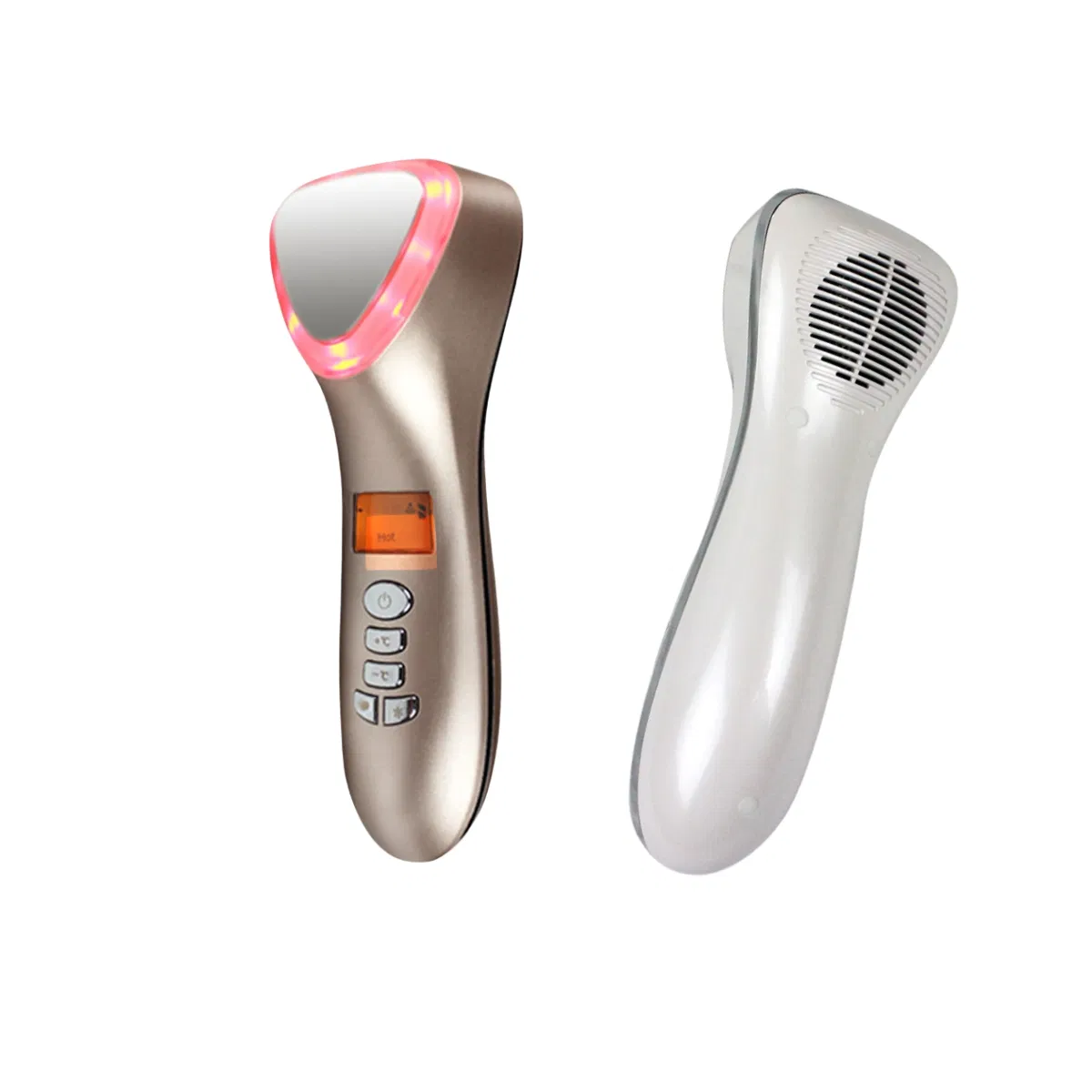 Red Blue Light Therapy Skin Hot and Cold Facial Massager