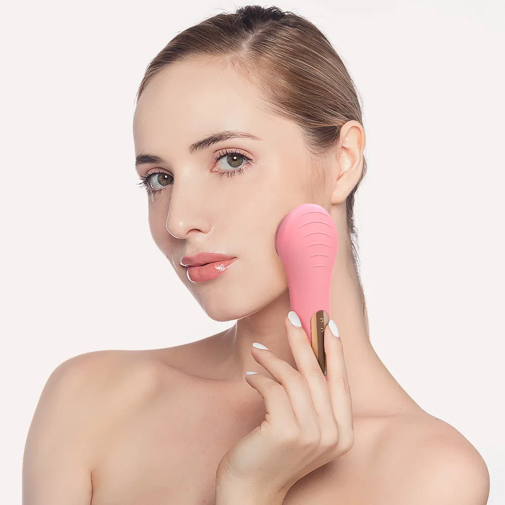 Portable Rechargeable Waterproof Electric Face Cleansing Brush for Deep Cleaning Beauty Wireless Sonic Facial Cleansing Brush