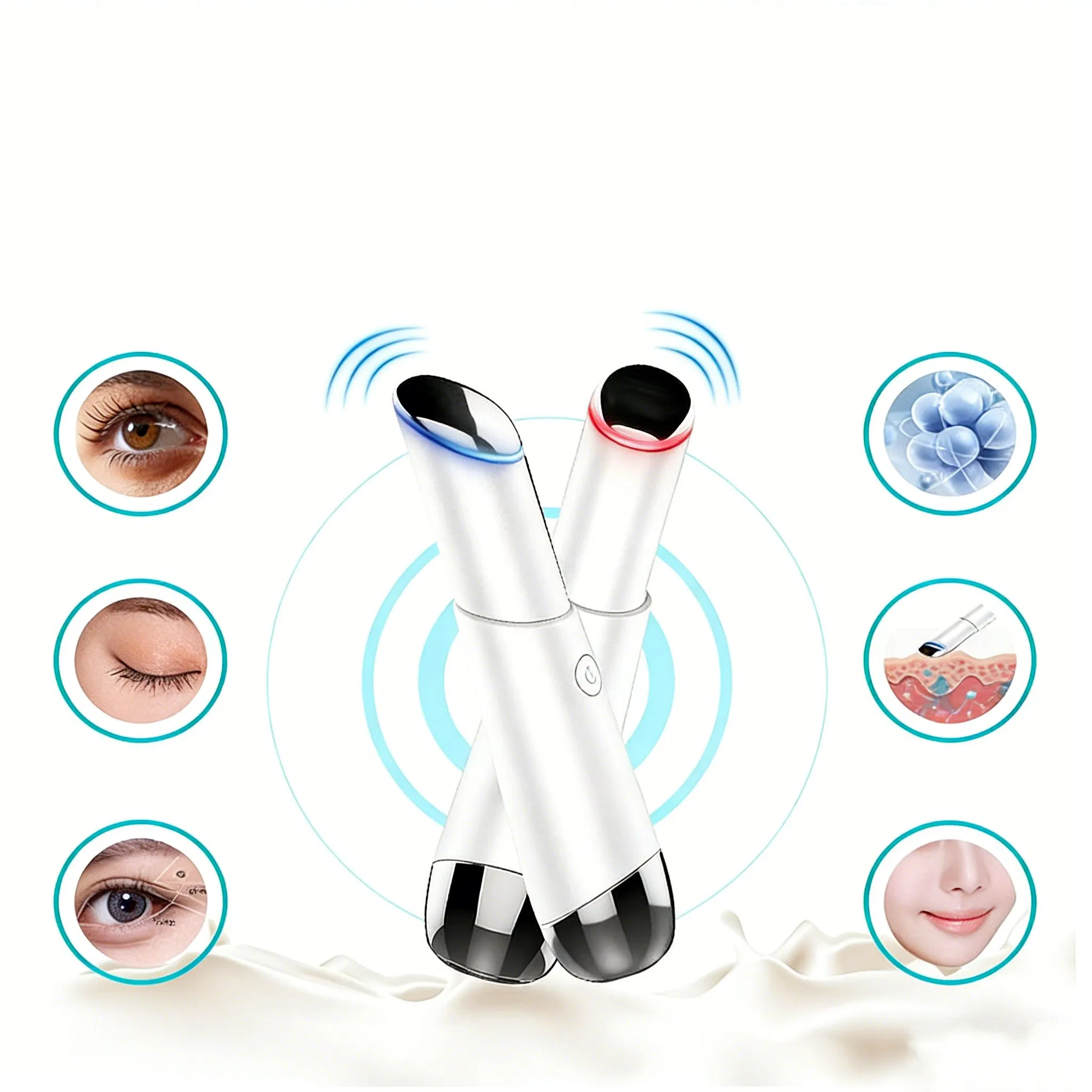 Portable Heated Eye Care Wand with Auto-Shutoff Function