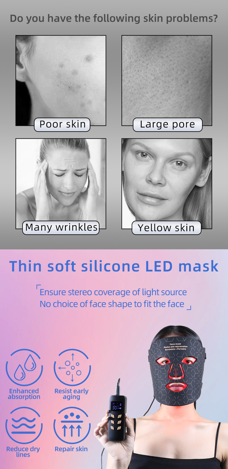 Led facial mask 2