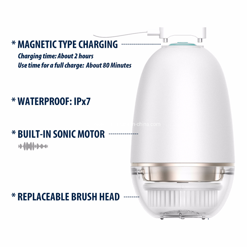 Electric Facial Cleansing Brush Silicone Facial Cleaning Brush for Pore Cleaner with OEM