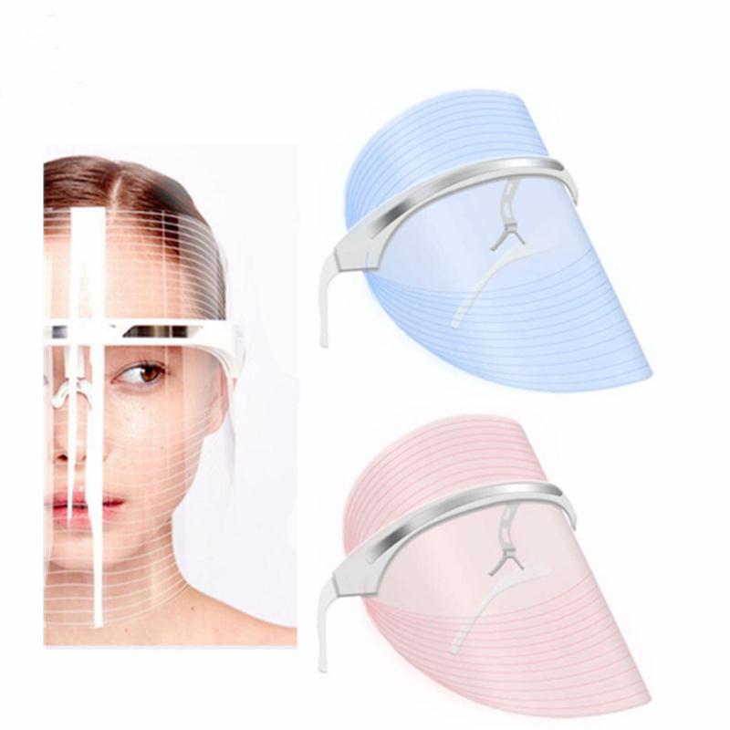 Flexible Machine Face Led Red and Blue Light Therapy Battery Beauty Skincare Acne Treatment Facial 3d Mask 850nm Private Label