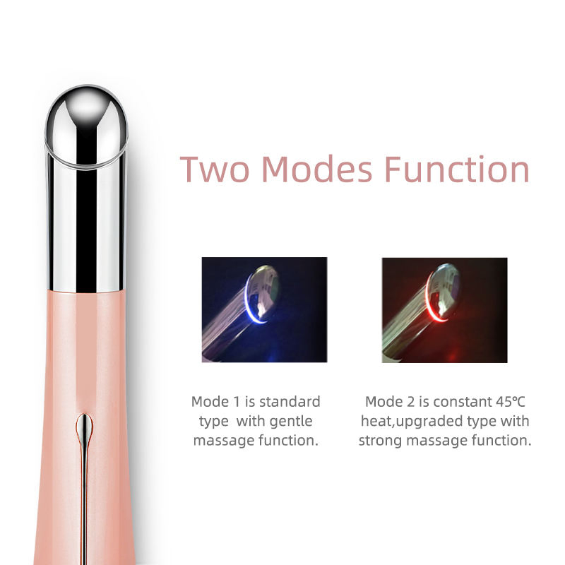 Portable Face Pen Handheld Beauty Device Mini Electric Ion Eye Massager Rechargeable Anti-Puffiness Hot and Cold Facial Massager