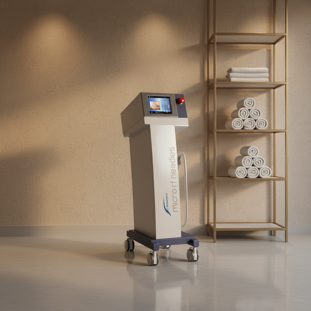 Vertical 2-Handle RF Microneedle RF Machine for Skin Tightening Anti-Aging Scar Removal Radio Frequency Fractional Treatment