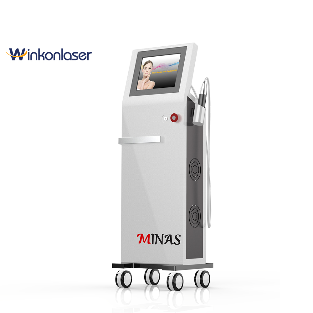 Gold RF Device Fractional RF Microneedle 49p 64p Radio Frequency Beauty Machine