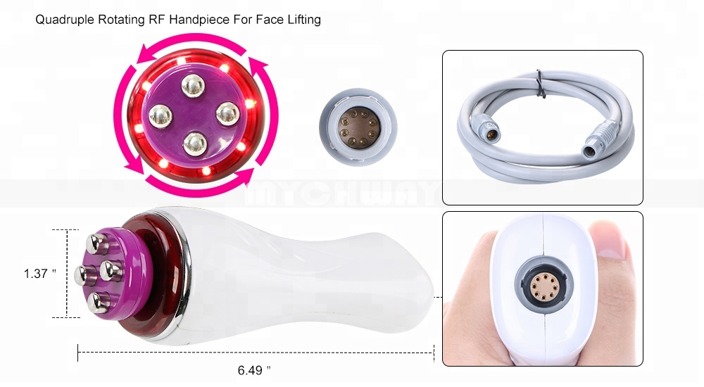 Brand New 360 Degree Head Rotating RF Radio Frequency Best Rf Skin Tightening Face Lifting Machine Easy Operation