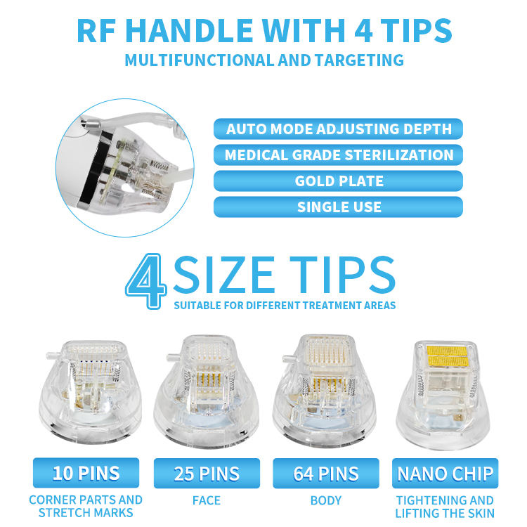 Portable RF Microneedling Machine for Skin Tightening and Stretch Mark Removal