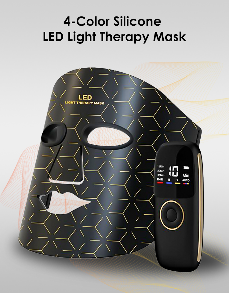 BIOMOL Professional Hand Held Wearable LED Therapy Light Mask with PDT Photon Technology 415nm 605nm 635nm 850nm Red Face Mask