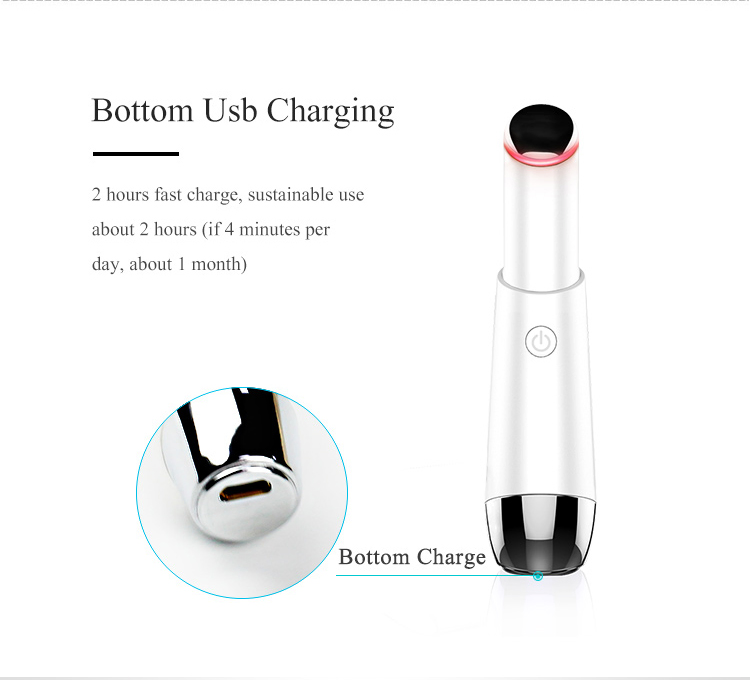 Portable Heated Eye Care Wand with Auto-Shutoff Function