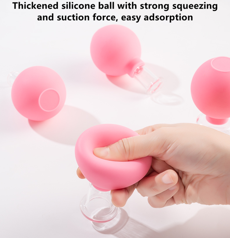 Custom Silicone Anti Cellulite Cupping Cups Massage Vacuum Suction Facial Cupping Therapy Massager