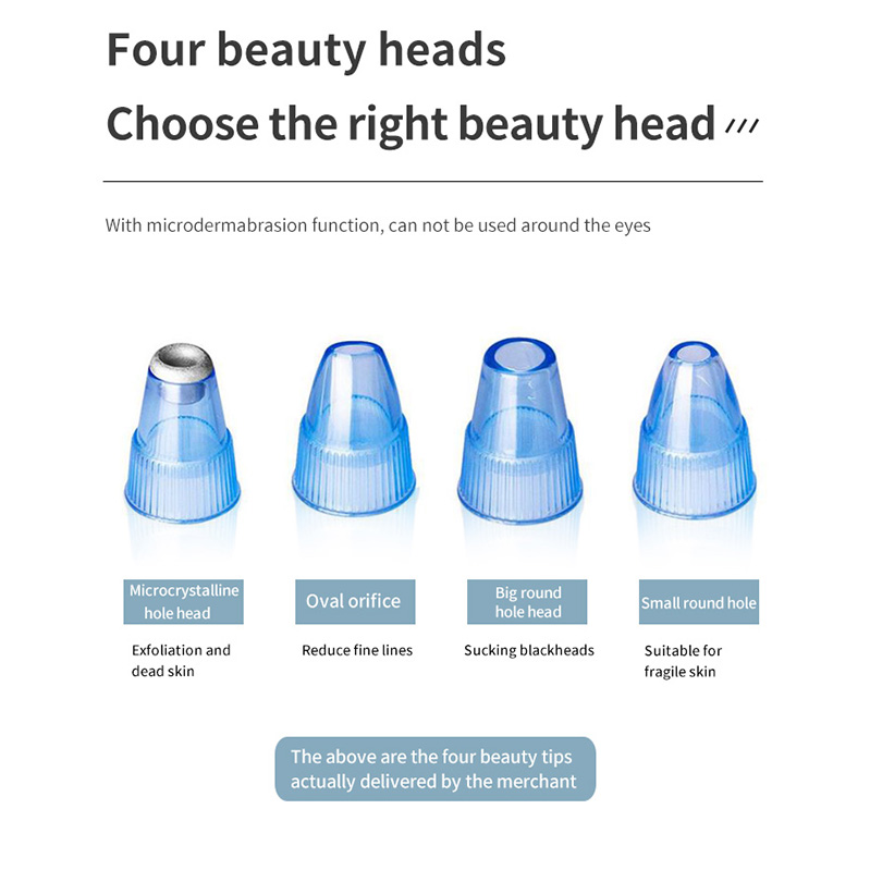 NewFace Skin Care Shrink Pores Tighten Facial Beauty Vacuum Absorption 65KPA Strong Suction Cooling Heating Blackhead Remover