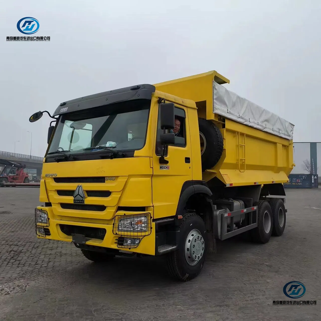 HOWO Hohan New Face Transportation Vehicles Normal Color Second Hand Front Hydraulic Lifter Sinotruk HOWO Transport Coal Mine Dump Tipping Platform Cargo Truck