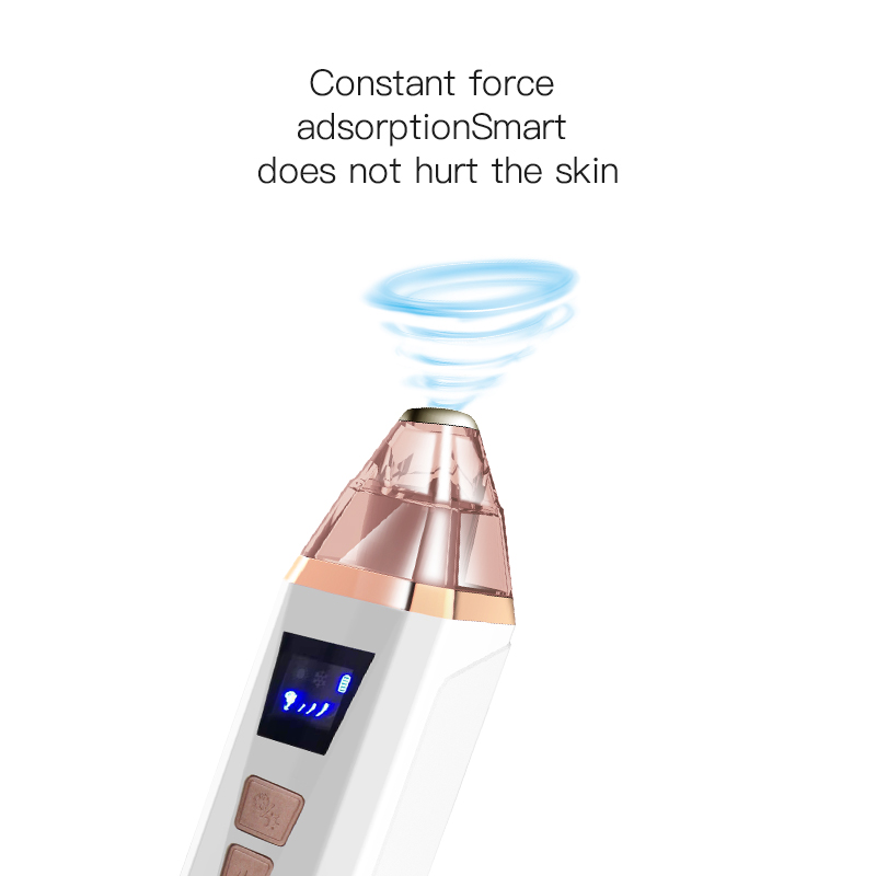 Electric Derma Suction Acne Treatment Heating Cold Beauty Face Facial Device Vacuum Blackhead Removal Device