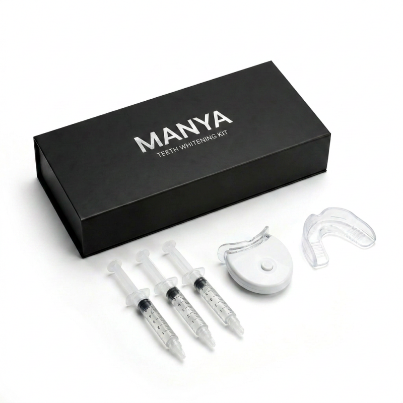 Popular Professional MANYA Ultrasonic Tooth Cleaner Peroxide Free Whitening Gel LED Light 15-Minute Whitening Portable Home